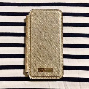 Kate Spade Gold iPhone 6/7/8 Folio Case